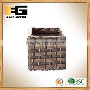 Plastic Boxes Storage Plastic Woven Basket Rattan Baskets Wholesale photo-3