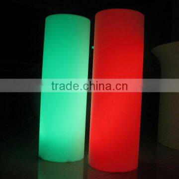 led full color rotating cylinder shaped floor lamp