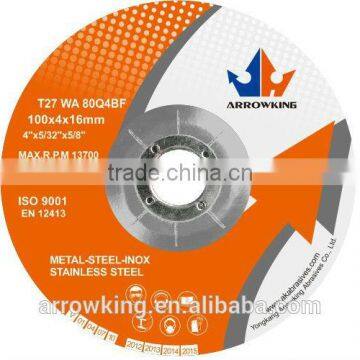 4'' 100x4x16 resin metal grinding wheel