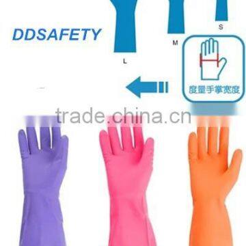 DDSAFETY Hot Sale Red Latex Household Gloves