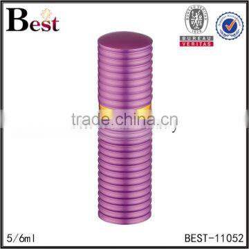 2017 Hot New Products Cosmetic Packaging 5ml 6ml Purple Pocket Glass Perfume Bottle Screw Spray Aluminum Cover Bottle Perfume photo-2
