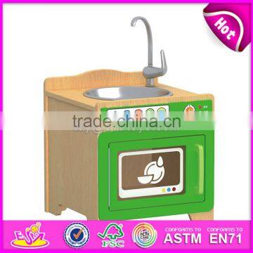 Best Design Children Bedroom Furniture Wooden Play Kitchen W10C273 photo-4