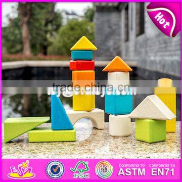 2017 New Design Best Preschool Construct Wooden Blocks Toys for Kids W13C034 photo-6