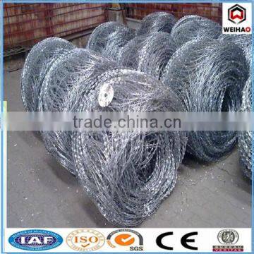 Single Razor Razor Type and Barbed Wire Mesh Type 450mm coil diameter concertina razor barbed wire