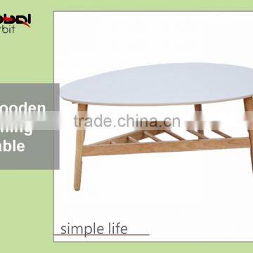 High Quality Living Room French Style Bentwood Glass Console Table photo-4