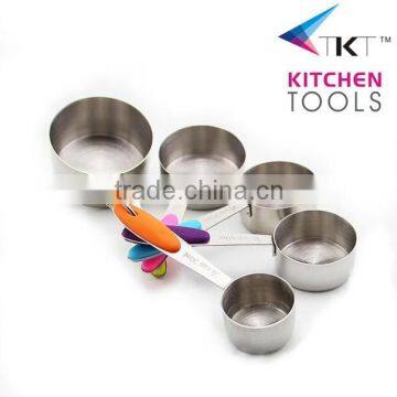 Stainlsee Steel Measuring Cup Set With Color Soft TPR Handle photo-2