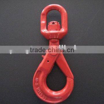 G80 Red Painted Safety Self-Locking Swivel Lifting Hook photo-3