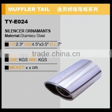 car exhaust muffler tail