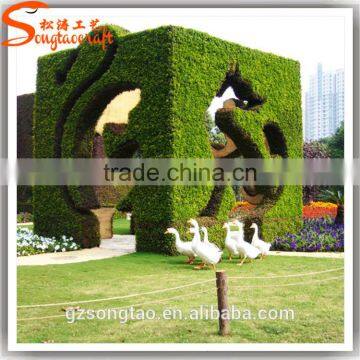 Songtao Factory Plastic Grass Artificial Topiary Plant Topiary Frame Garden Statue Molds photo-2