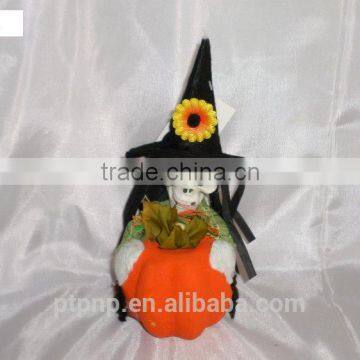 Paper Scarecrow With Pumpkin Face for Halloween Decoration photo-4