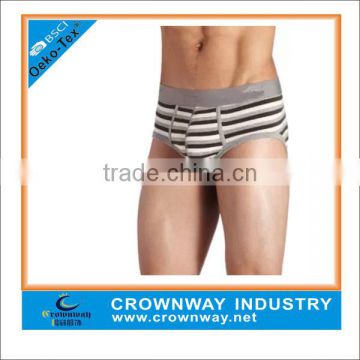 Men thick cotton underwear with strip design