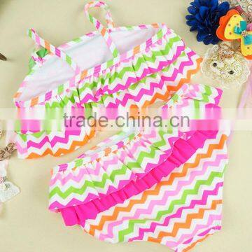 2pcs Latest Fashion Children's Swimwear Hot Sexy Photos Baby Girl Bikini Swimwear 2017 photo-4