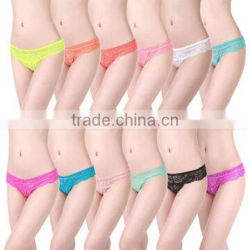 Very Nice Bright 12 Colors Packed Hot Women Thong Panties S M L For Sexy Market