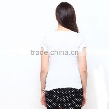 Wild White T-shirts Slim Body Tight T-shirts photo-2