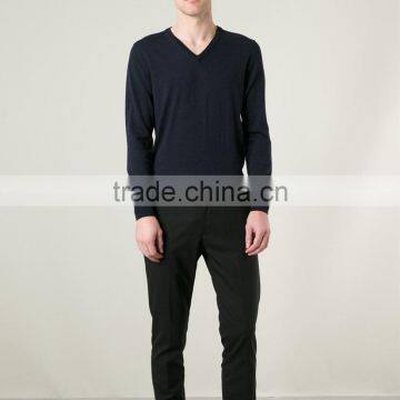 2015 fashion knitted pullover cashmere sweater design for man