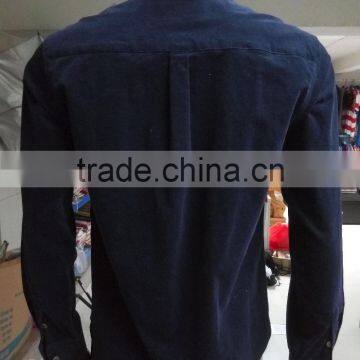 Wholesale Velvet Shirts Plain Soft Cotton Shirts for Men Custom photo-2