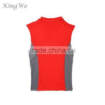 mens custom breathable dri-fit polyester fitness gym singlet