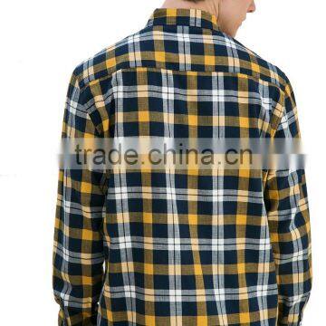 Wholesale Fashion Long Sleeve Mens Custom Plaid Shirts photo-2