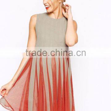 Hot Selling One Piece Black and White Split Maternity Dresses for 6 Months Pregnant Woman photo-2