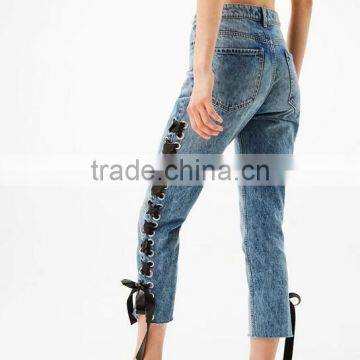 Runwaylover 5173 Hot Sale Ladies Sexy Tie Sexy Jeans