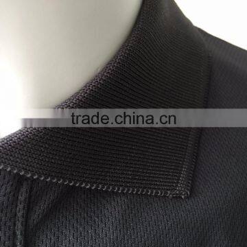 Hot Sale Plain Black Polyester Short Sleeve Safety Custom Triangle Hem Polo Shirt photo-5