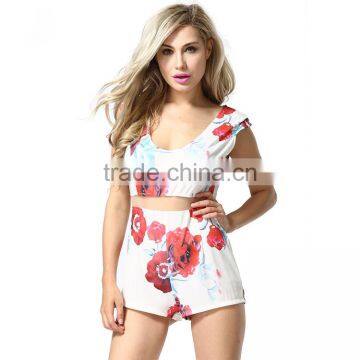2016 Fashion Summer Casual Printed Sexy Women Jumpsuit 2016 photo-2