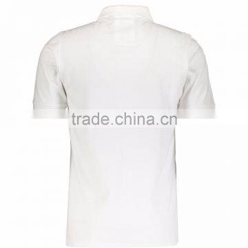 Mature Mens Solid White Button Up Polo Shirt Wholesale photo-2