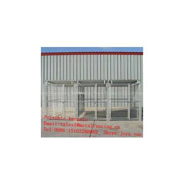 Wholesale Zoo Animals Fence Panels Movable Dog Cages With Roofs 3 Run Dog Houses Modular Dog Pens Anti Rust Dog Kennels photo-2