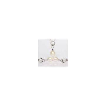 fashion jewelry 925 silver love pearl gift set