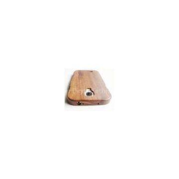 Waterproof Samsung S4 Walnut Wood Phone Skins With Straight Grain