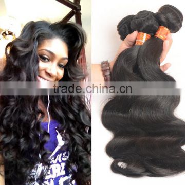 100% Unprocessed Virgin Brazilian Human Hair, Factory Wholesale Brazilian Human Hair Extension