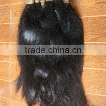 remy braided hair cut directly from girls, wholesale human hair material for making hair products