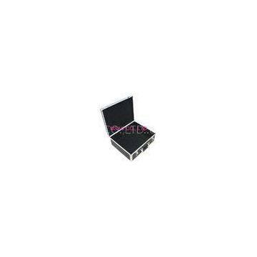Black 2mm EVA Aluminum Travel Tool Cases / Flight Case With Two Latches