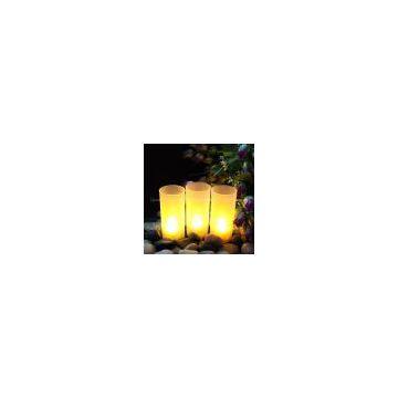 Yellow Flameless Tall Tea Light Candle Holder
