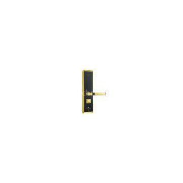 M1 Black Panel Gold Frame Mifare Hotel Lock For Hotel Room Door with Free System