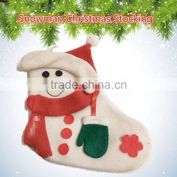 Fashion Pretty Snowman Christmas Decoration Gift Stocking