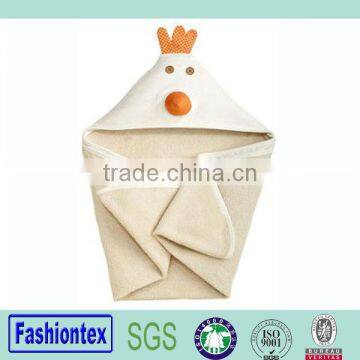 Kids poncho cotton towel baby swaddle