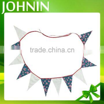 indoor decorate merry christmas cotton string flag