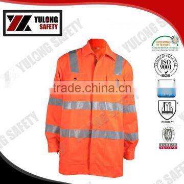 Fluorescent Yellow Reflective High Visibility Safety Clothing