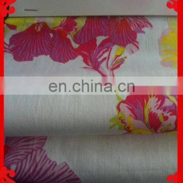 2015 latest Italy design pattern cotton sateen floral printed satin fabric