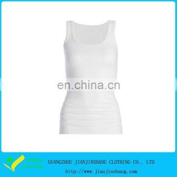 Pima Cotton White Color Compression Training Tank Tops Wholesale