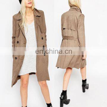 China Supplier Korean Style Fashion Women Coat 2016 Latest Long Coat Designs for Women