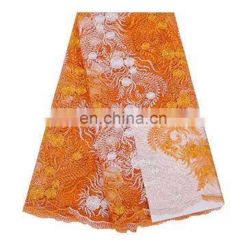 Decoration beauty top quality Chemical product french net lace with stones for wedding dress A170822002