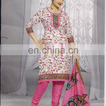 INDIAN PAKISTANI DESIGNER PINK WHOLESALE PRINTED SUMMER SEASON COTTON KURTI/SALWAR KAMEEZ DRESS COLLECTION 2015