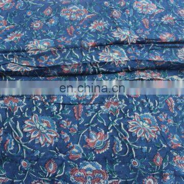 Fabric By One Yards Hand Block Print Cotton Fabric Voile Fabric By The Yard photo-2