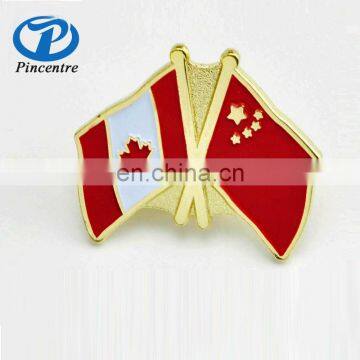 Wholesale Souvenir Factory Supply Metal Cross Flag Pin Badge photo-4