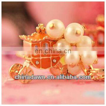 Fashion Luxuriant Christmas Gift FatTonny Keyring With Pearls CD-KD055