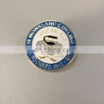 Shiny gold plating zinc cast process high quality personalized fashional emblem Soft enamel process and served as decoration or