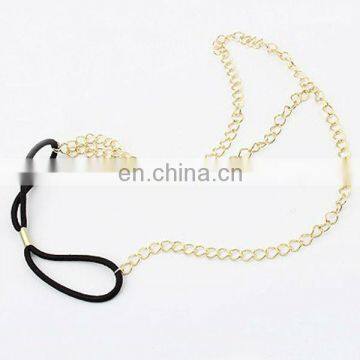 Trendy cool gold chain men fashion headbands