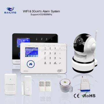 GSM GSM / WiFi WCDMA Optional Home Alarm System Standby Battery 24H Security Wireless Alarm System